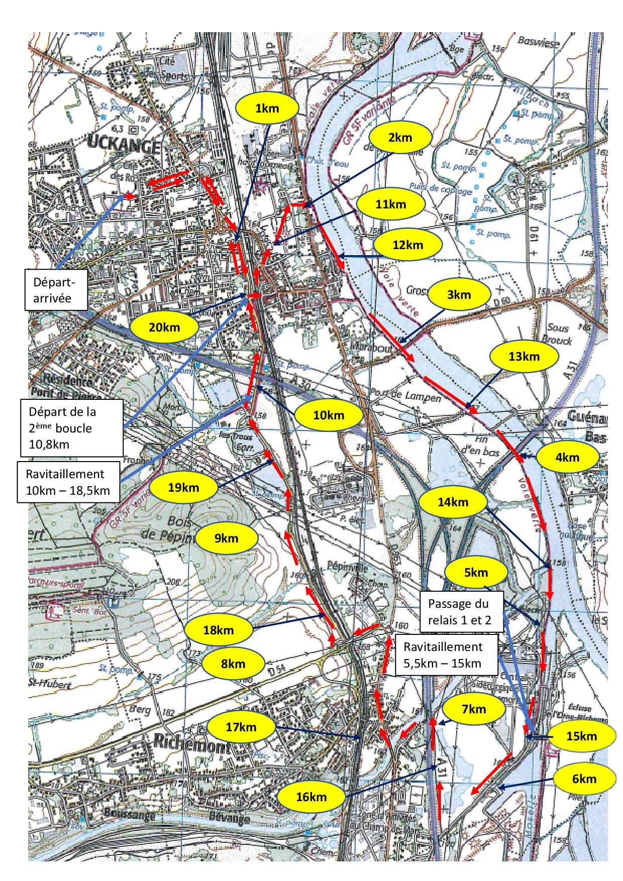 Fensch Moselle Semi-Marathon Parcours